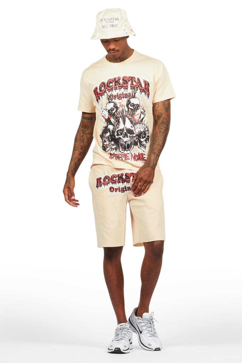 Tabor Beige T-Shirt/Short Set