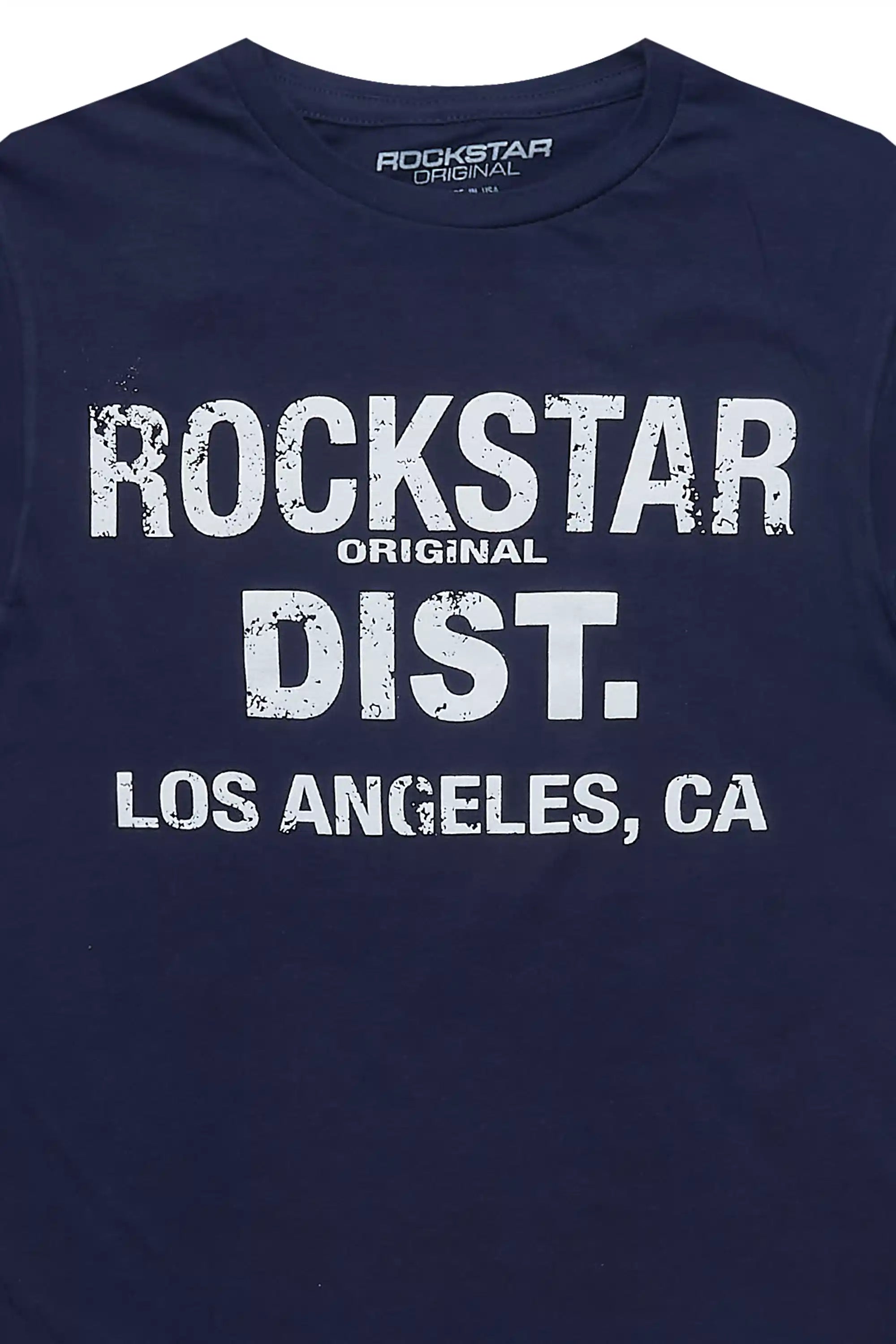 Boys Koen Navy/White Graphic T-Shirt