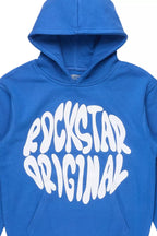 Boys Thierry Royal Blue/White Graphic Hoodie