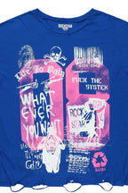 Sharrie Royal Blue Oversized T-Shirt