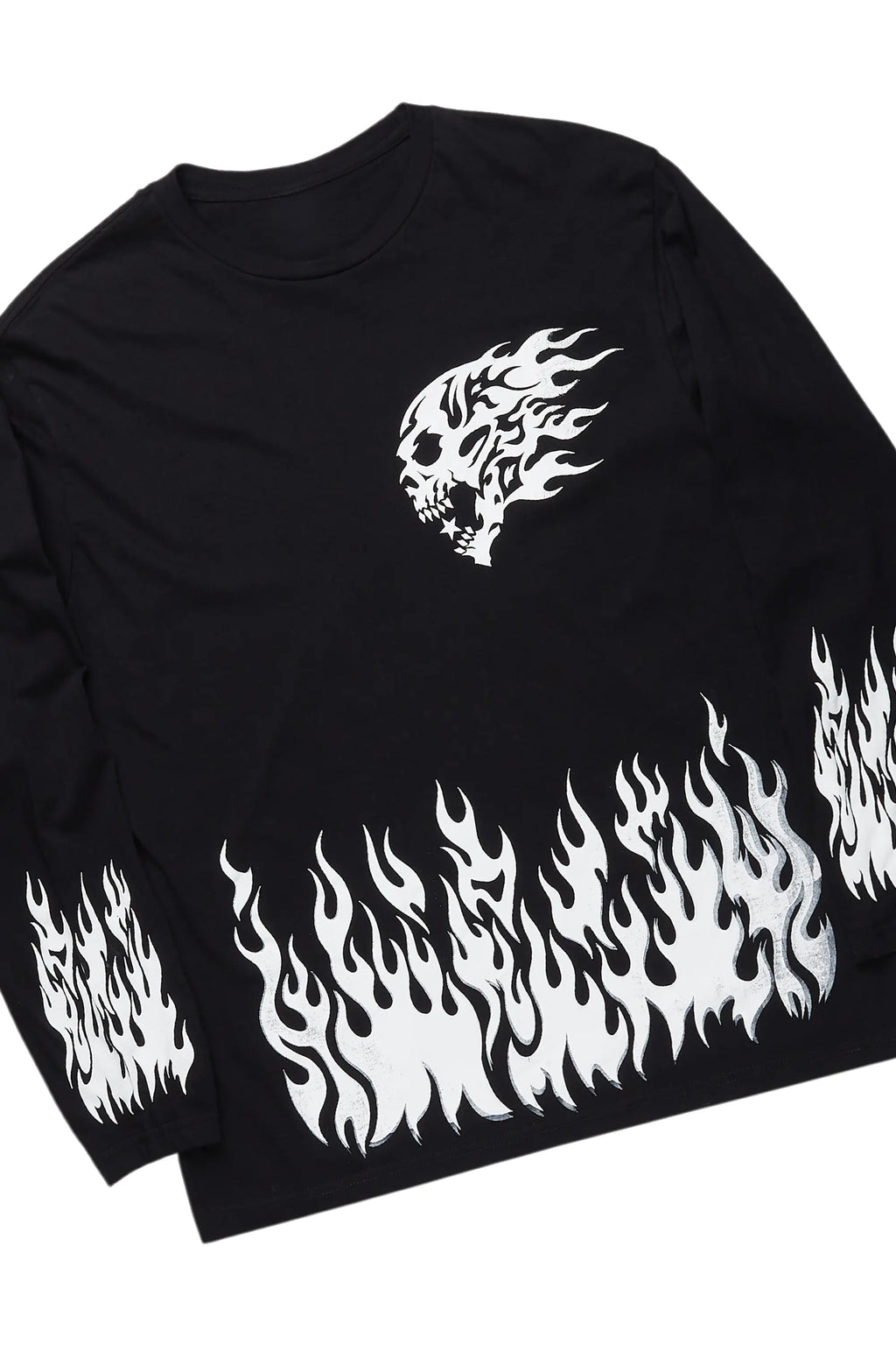 Bubble Black/White Long Sleeve T-Shirt/Baggy Pant Set