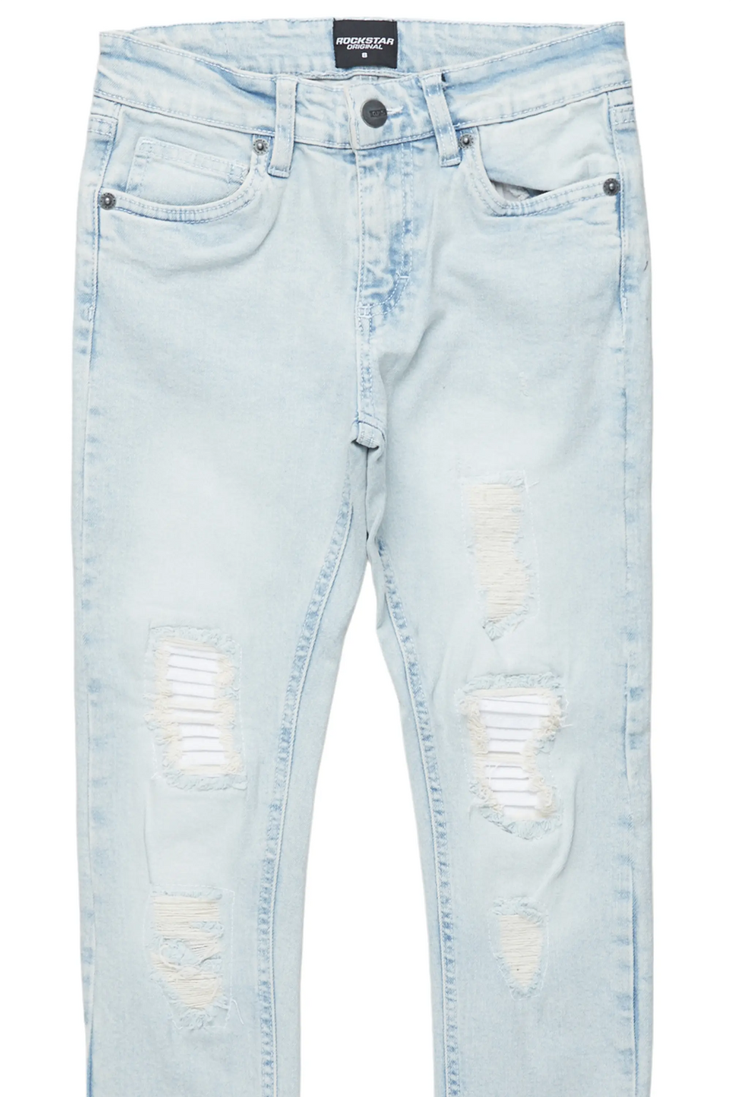 Girls Hadia Blue Ripped Skinny Jean