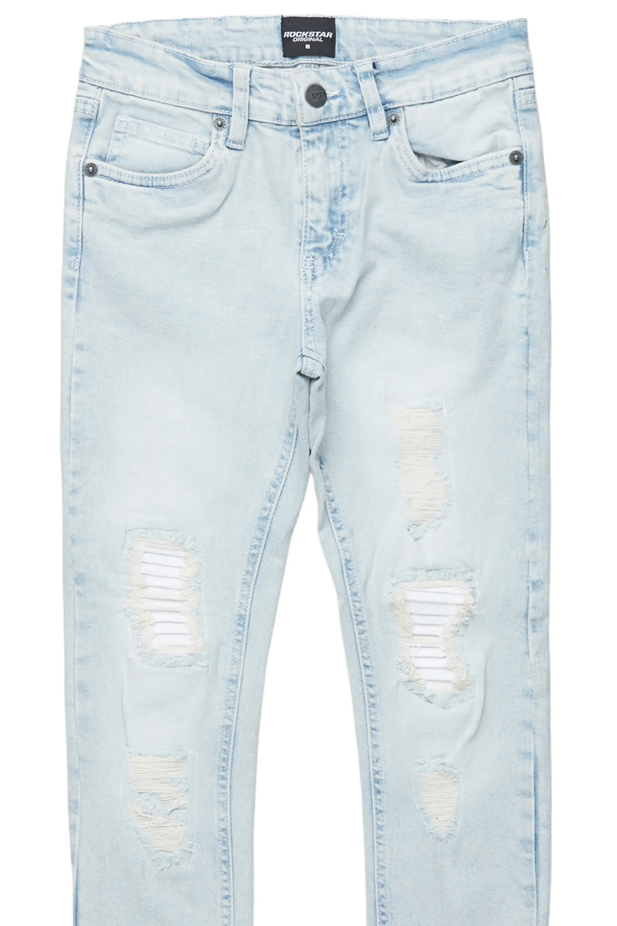 Girls Hadia Blue Ripped Skinny Jean