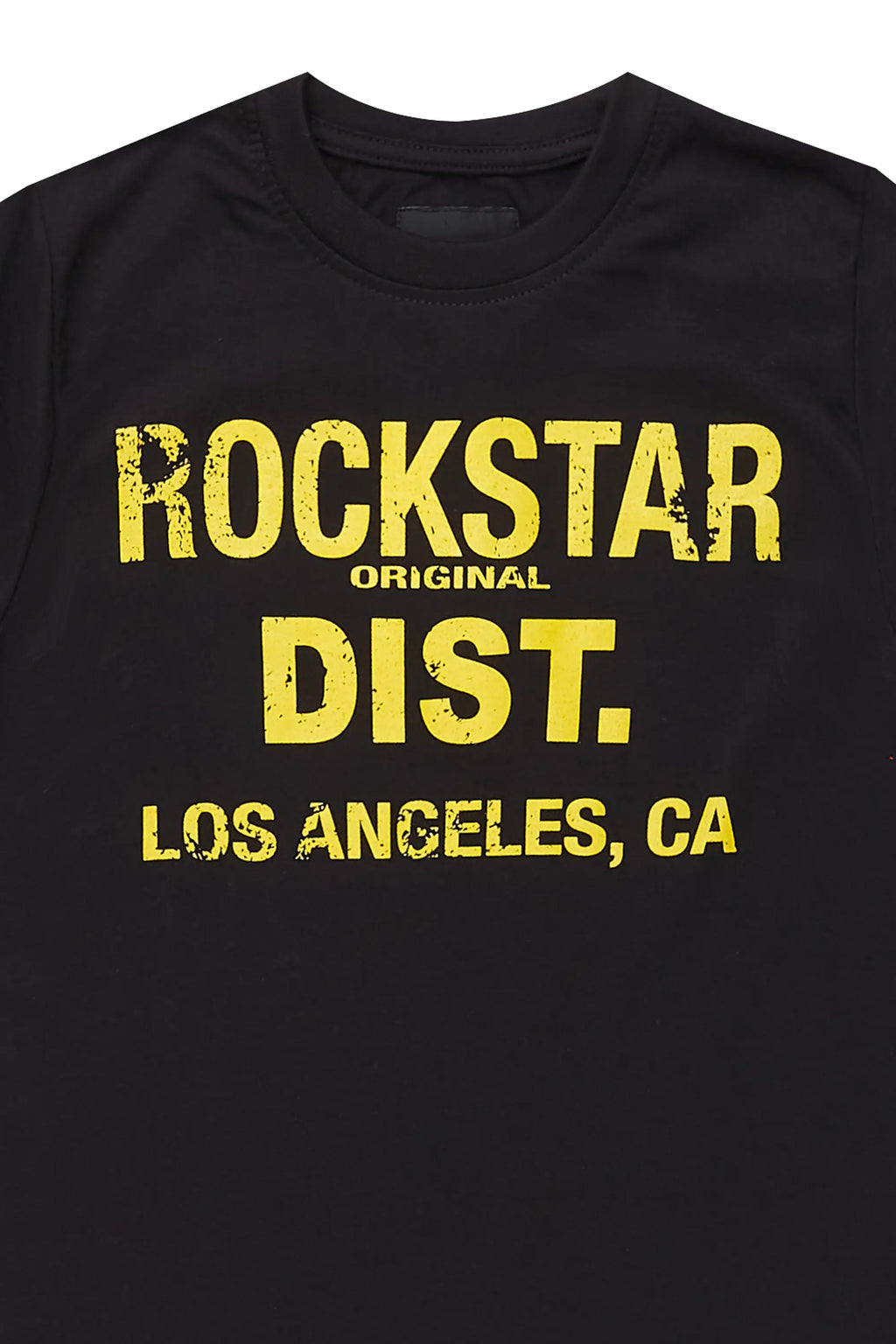 Boys Koen Black/Yellow Graphic T-Shirt