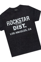 Boys Lake Black/White T-Shirt/Stacked Flare Jean Set