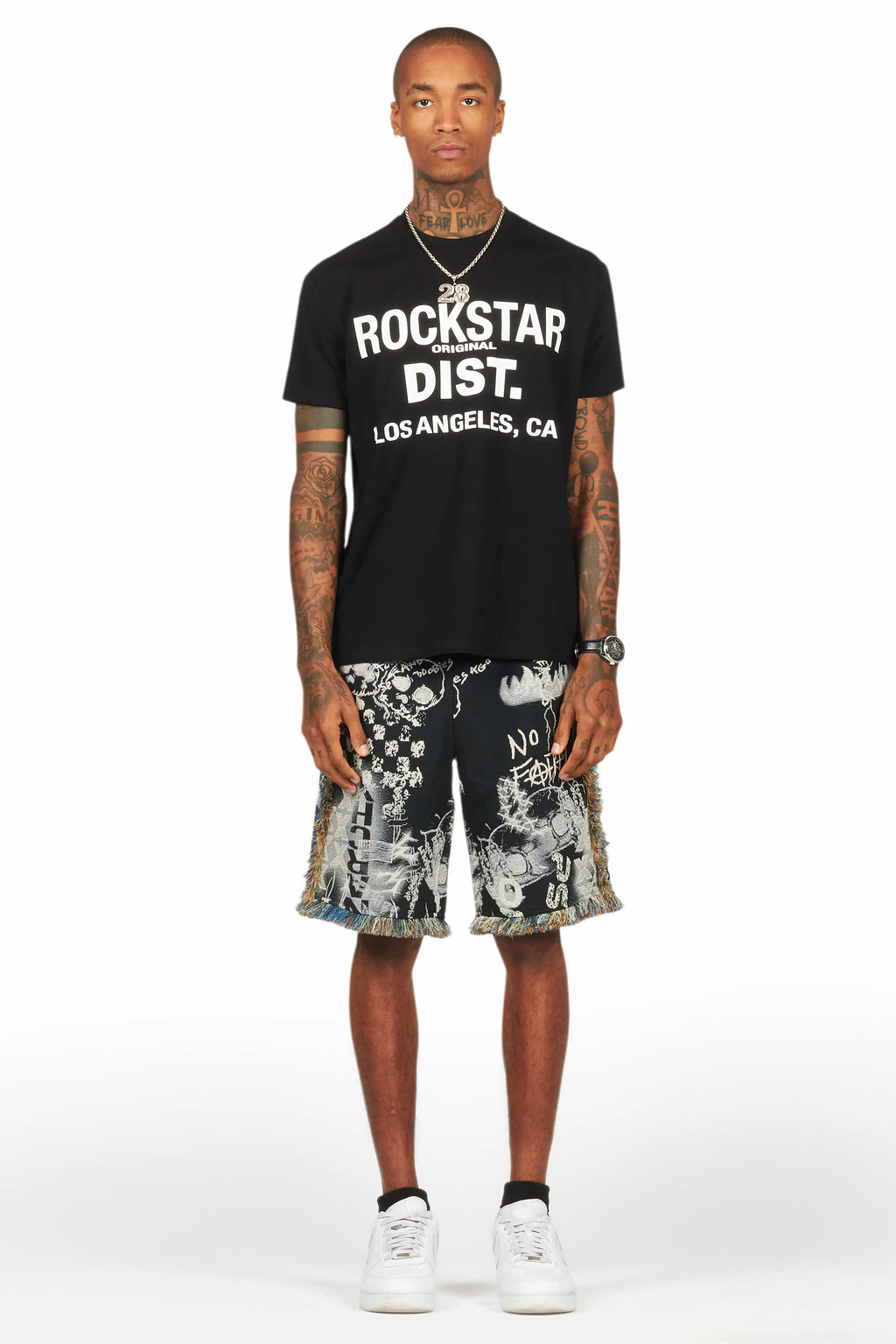 Tappy Black/White T-Shirt Short Set