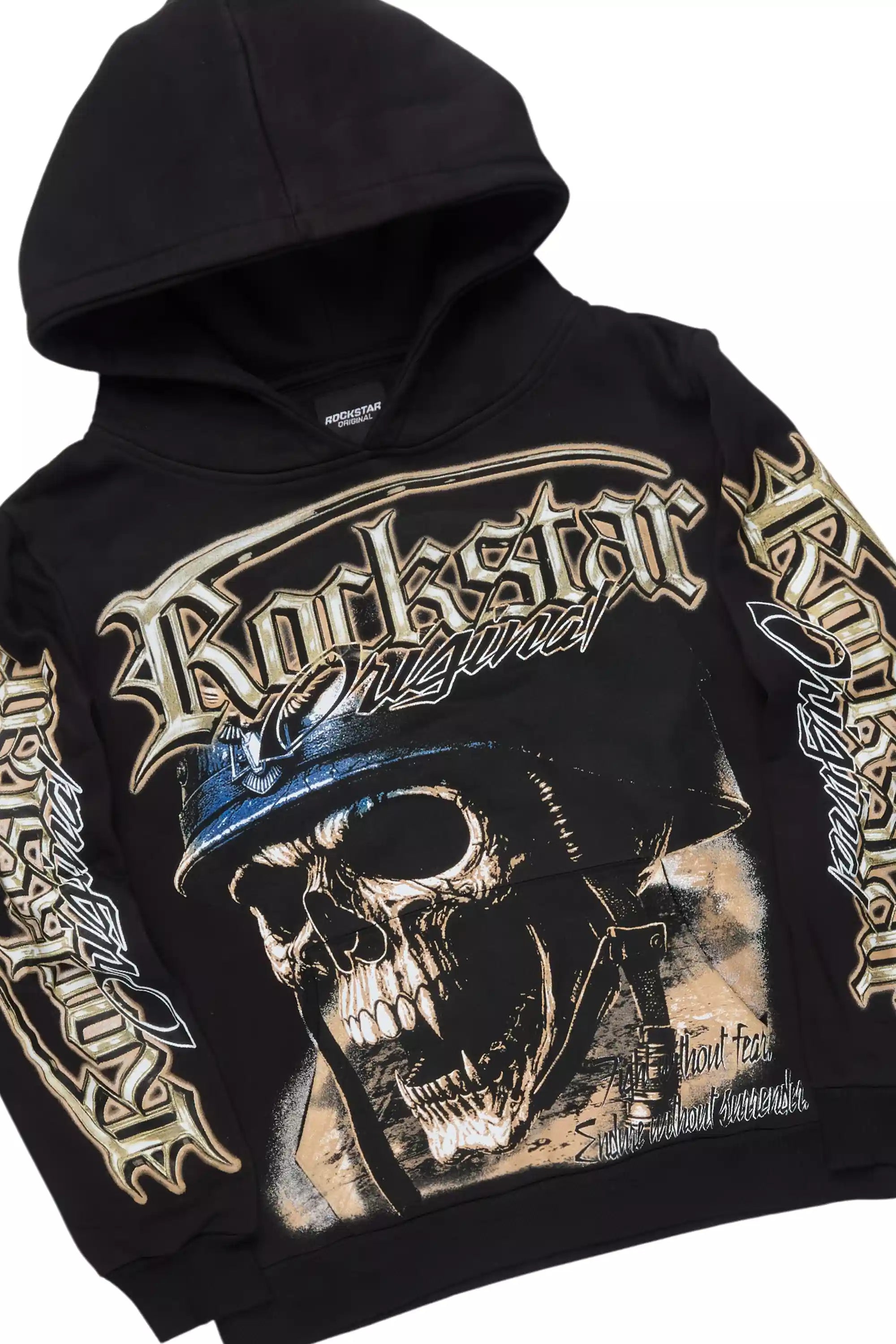 Kyce Black/Beige Hoodie/Super Stacked Track Set