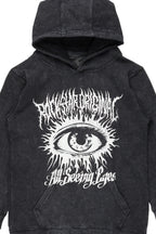Boys All Eyes Vintage Black Graphic Hoodie