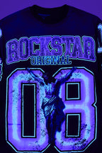 Fields Black/Purple Double Layer Long Sleeve Graphic T-Shirt