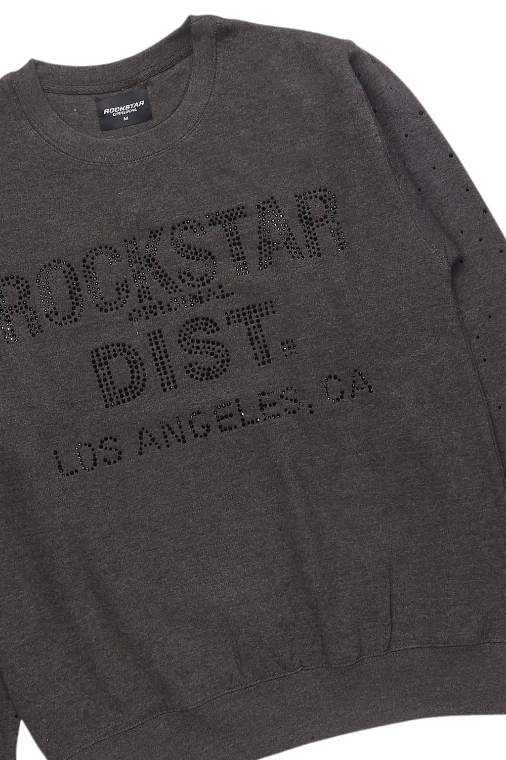 Julenia Charcoal Rhinestone Crewneck Sweatshirt