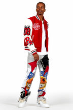 Skoll Red Varsity Jacket