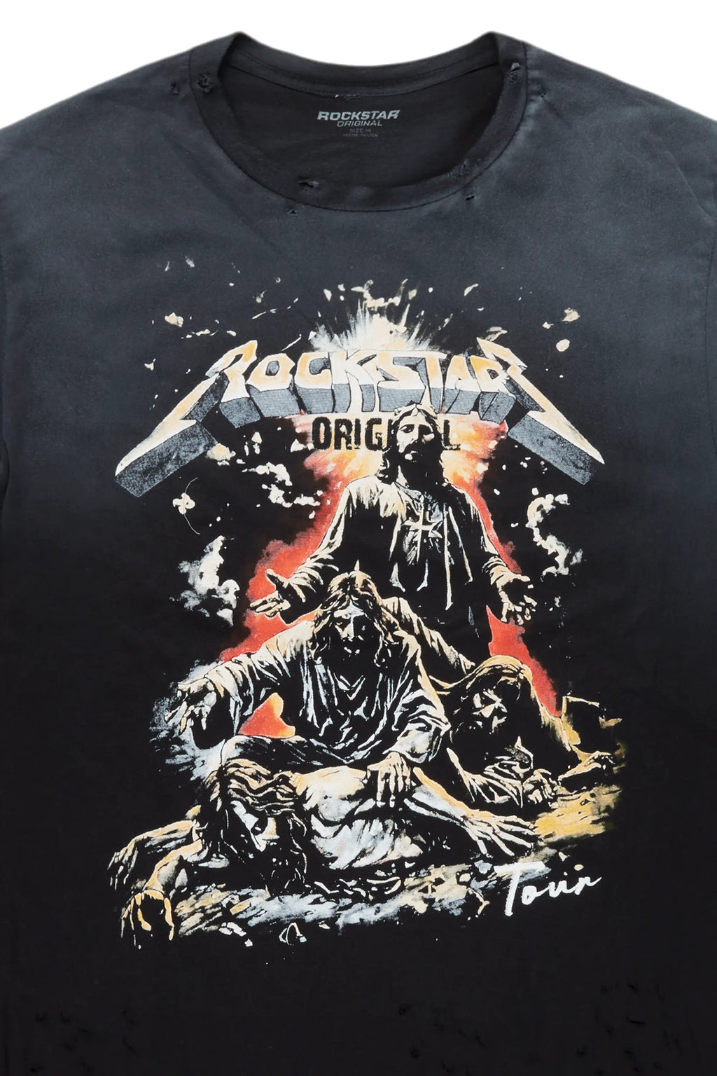 Akando Black Graphic Oversized T-Shirt