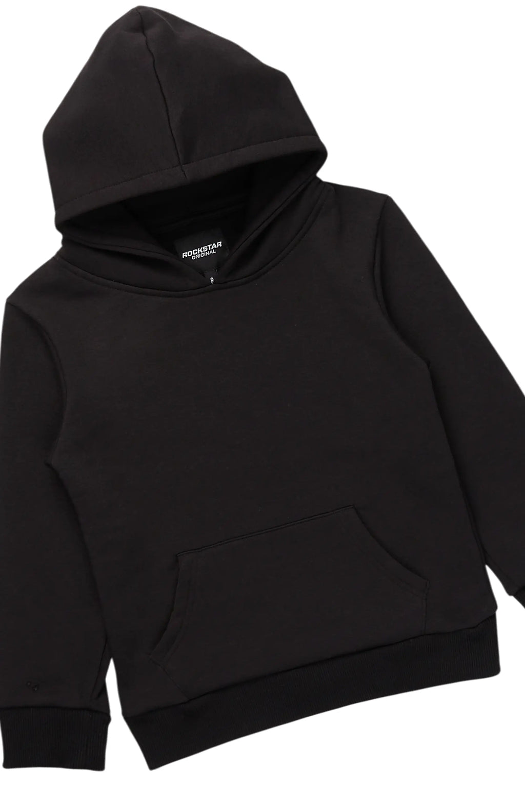 Boys Basic Black/Grey Stacked Flare Pant Set