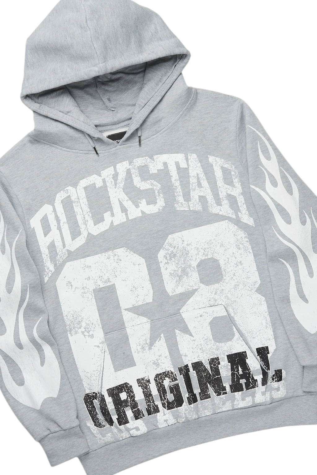 Edel Grey/White Hoodie/Stacked Flare Pant Set