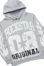 Edel Grey/White Hoodie/Stacked Flare Pant Set