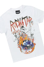 Boys Barrett Camo/White T-Shirt/Stacked Flare Jean Set