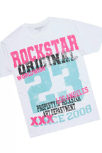 Jaleesia White Tee & Toniesha Dirty Blue Wash Jean Set