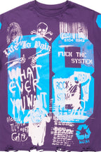 Kammile Purple Oversized T-Shirt