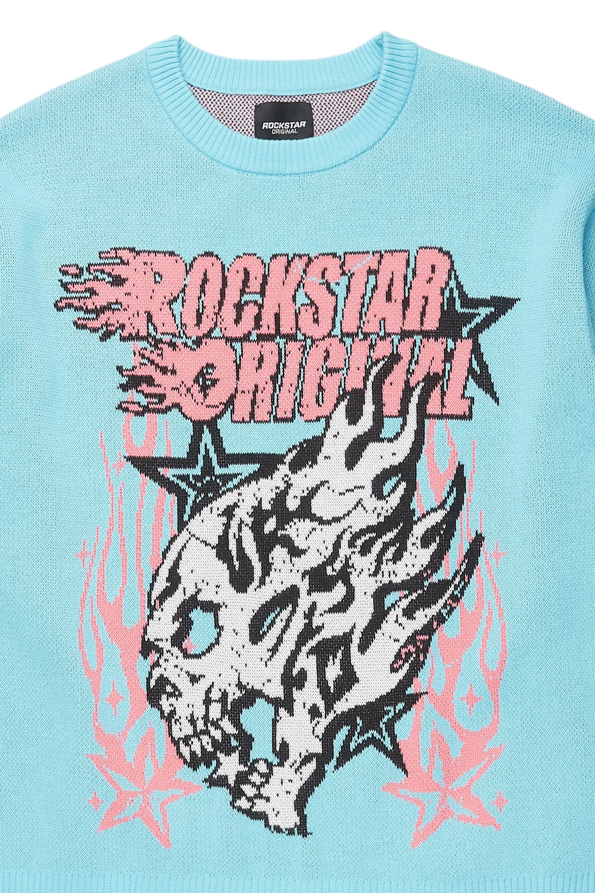 Caelaa Blue Knit Sweater