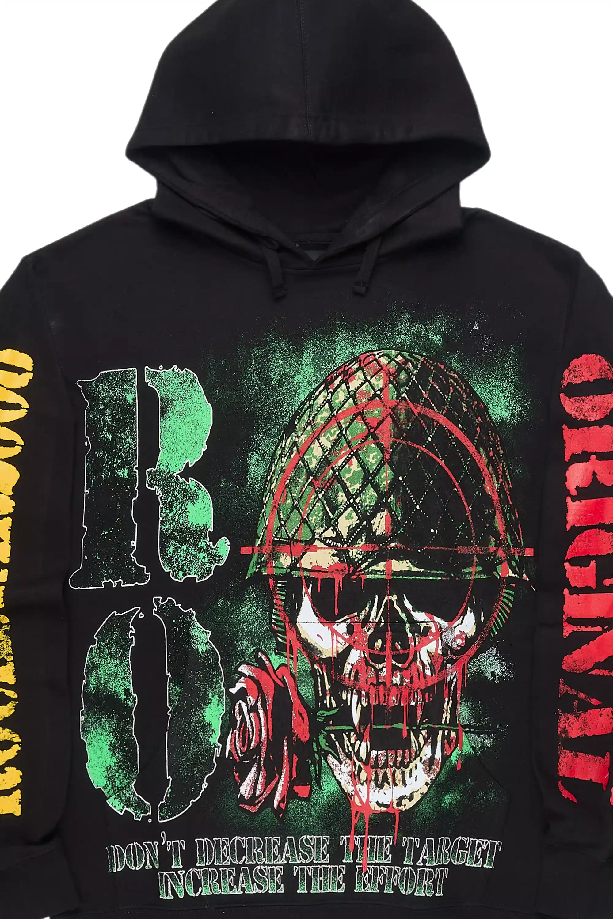 Loletha Black Graphic Hoodie