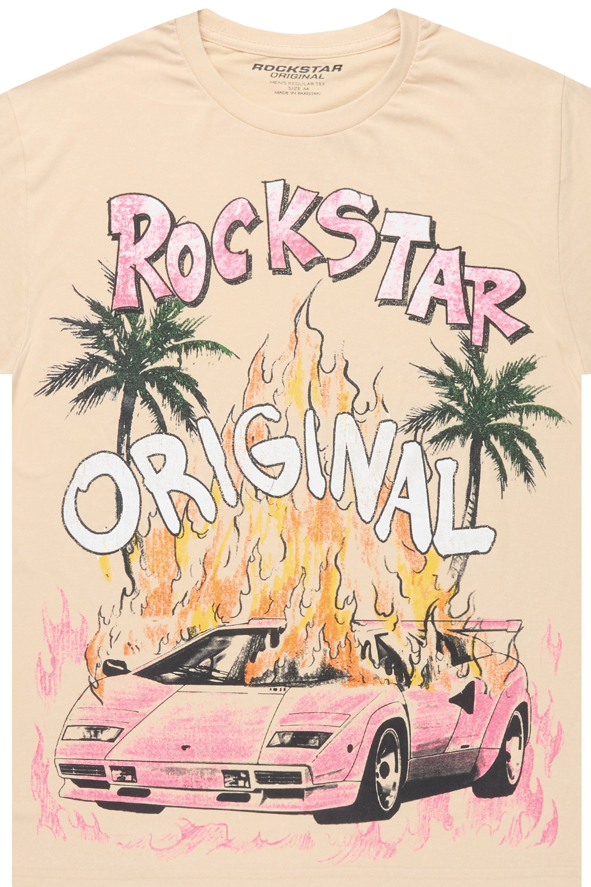 Moniqa Vintage Sand Oversized T-Shirt