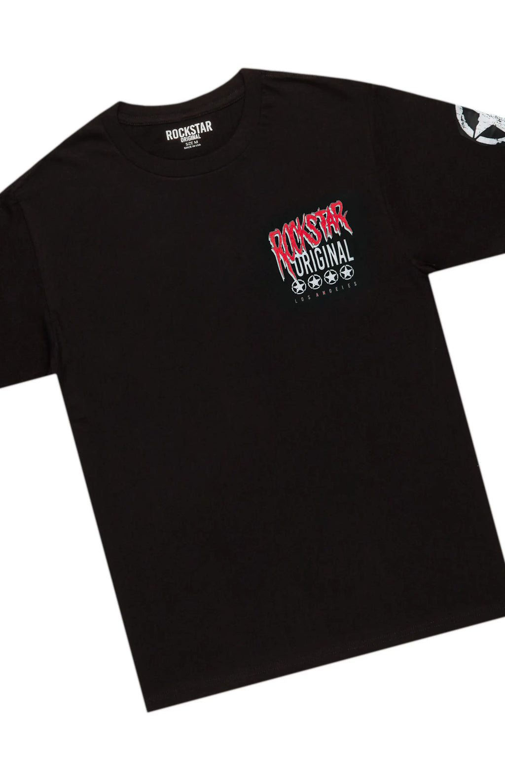 Wizzurd Black T-Shirt & Ricky Red PU Super Stacked Jean Bundle