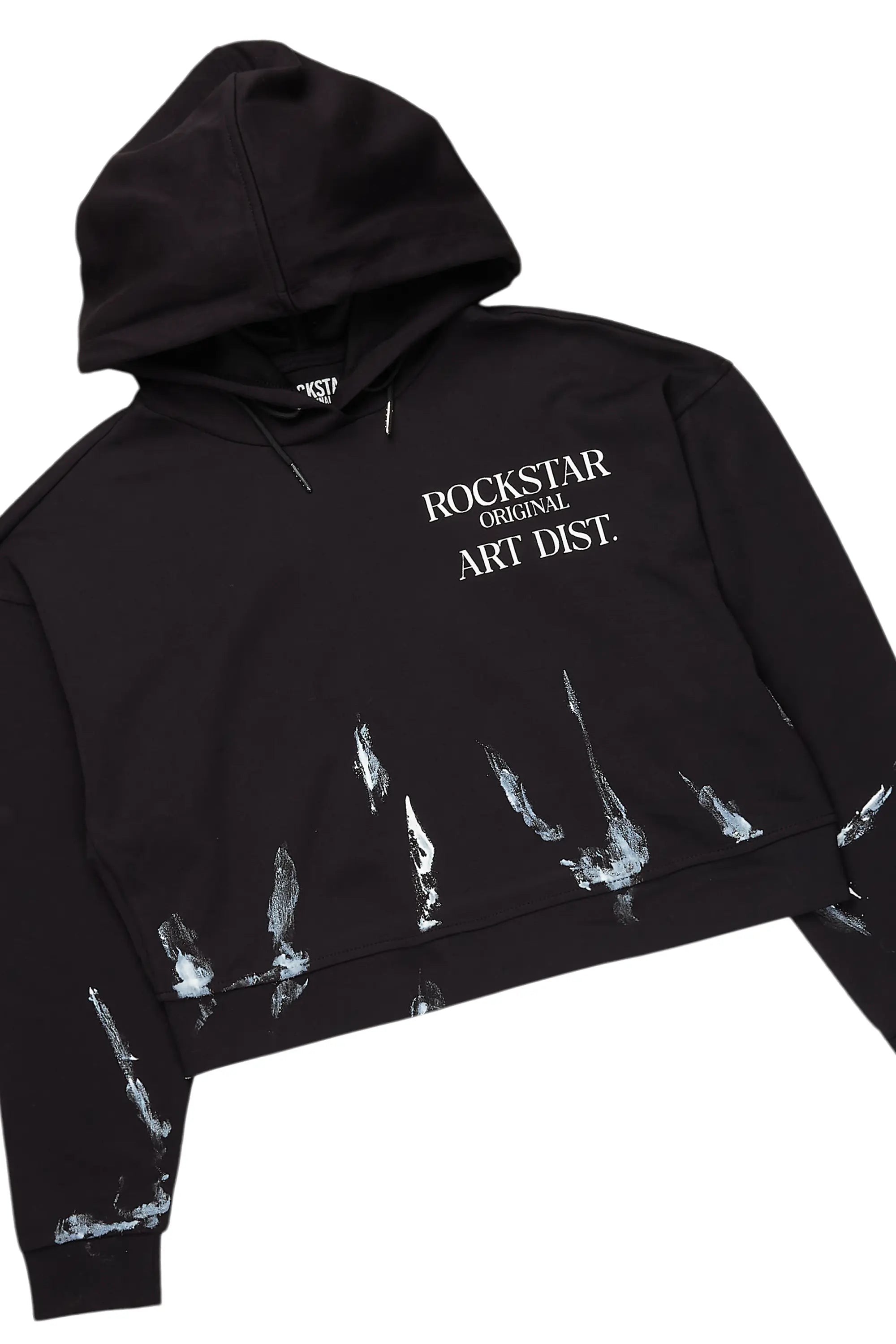 Marteona Black Hoodie/Super Stacked Jean Set