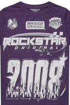 Boys Amos Purple/White Graphic T-Shirt