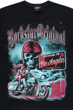 Reece Black Graphic Rhinestone T-Shirt