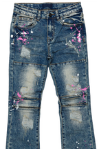 Girls Larissa Vintage Painter Stacked Flare Jean