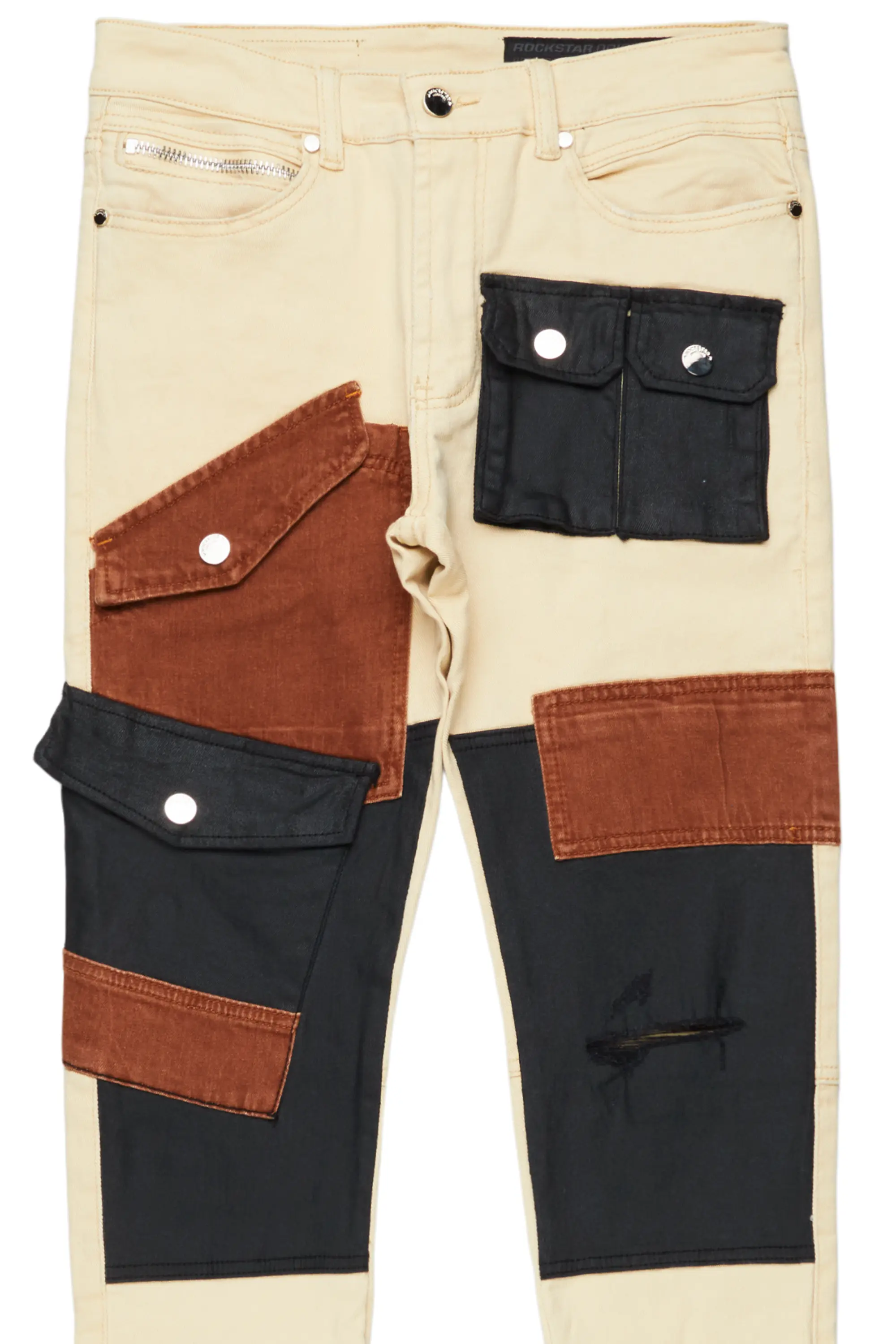 Demarcus Beige Patch Jean