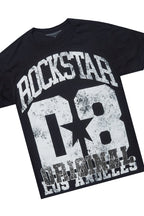 Kalix Black T-Shirt/Denim Short Set