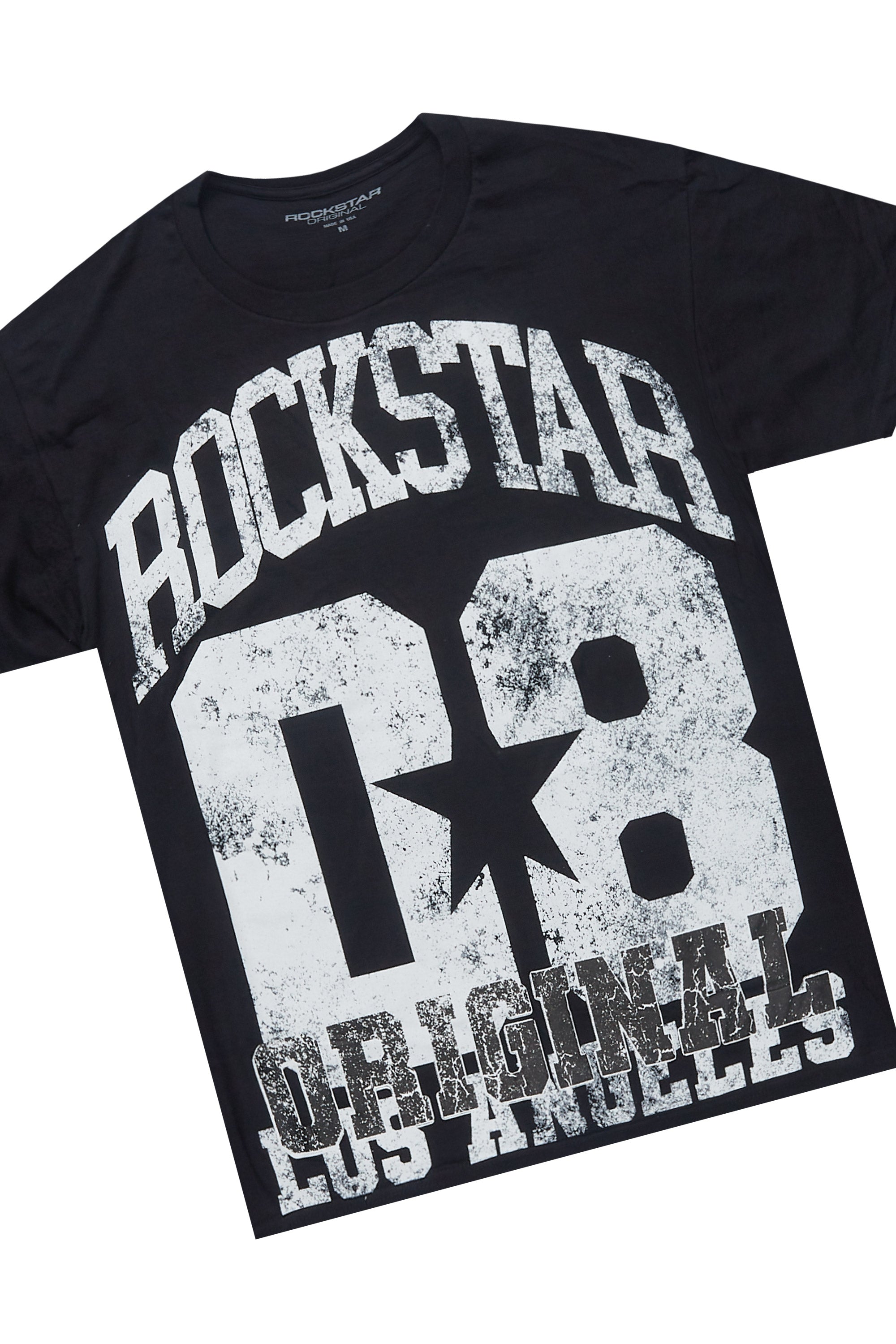 Kalix Black T-Shirt/Denim Short Set