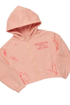 Girls Bass Blush Zip Up Hoodie Pant Set