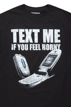 Textme Black Graphic T-Shirt
