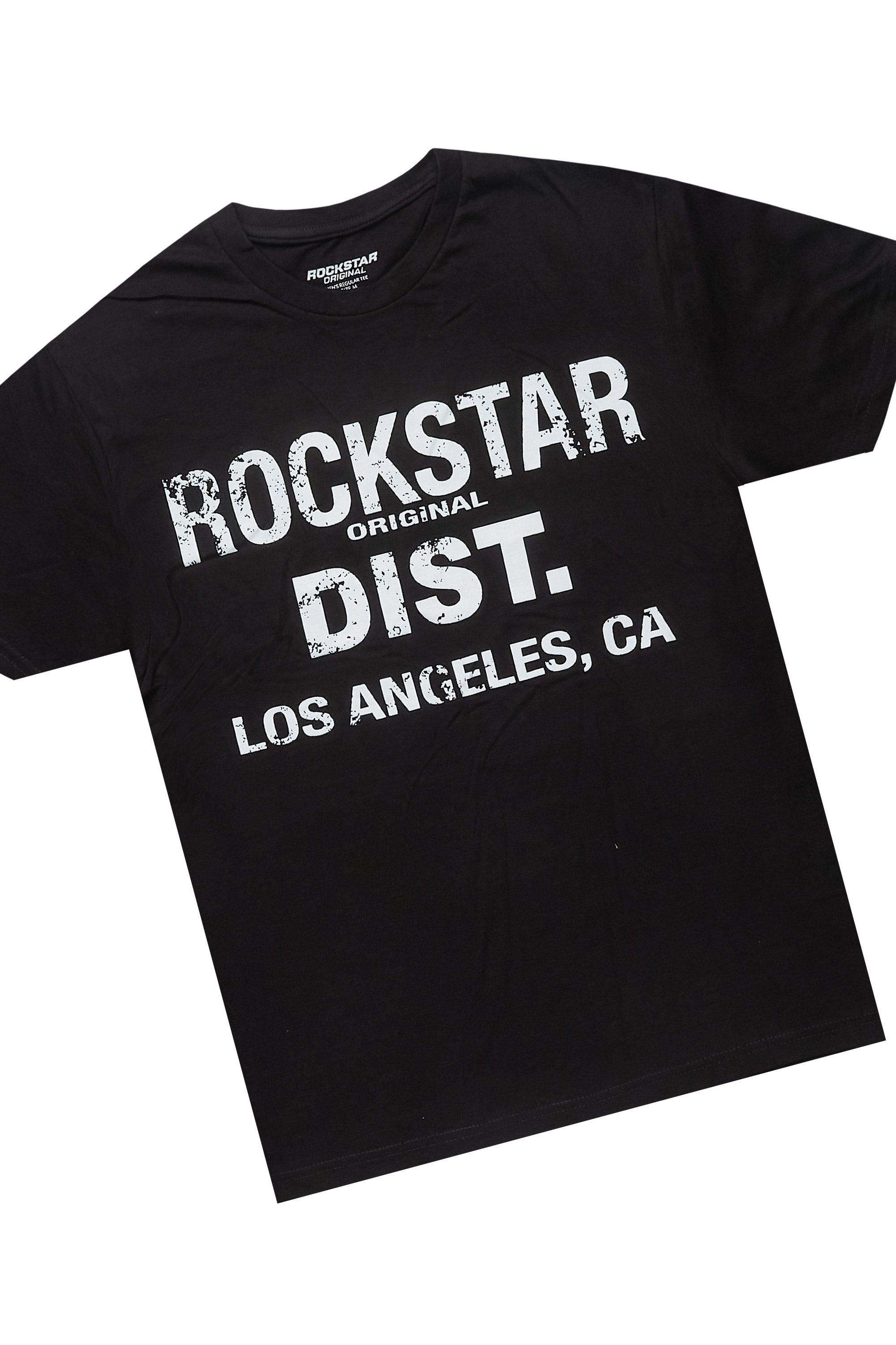 Lake Black/White T-Shirt/Dag Stacked Flare Jean Set