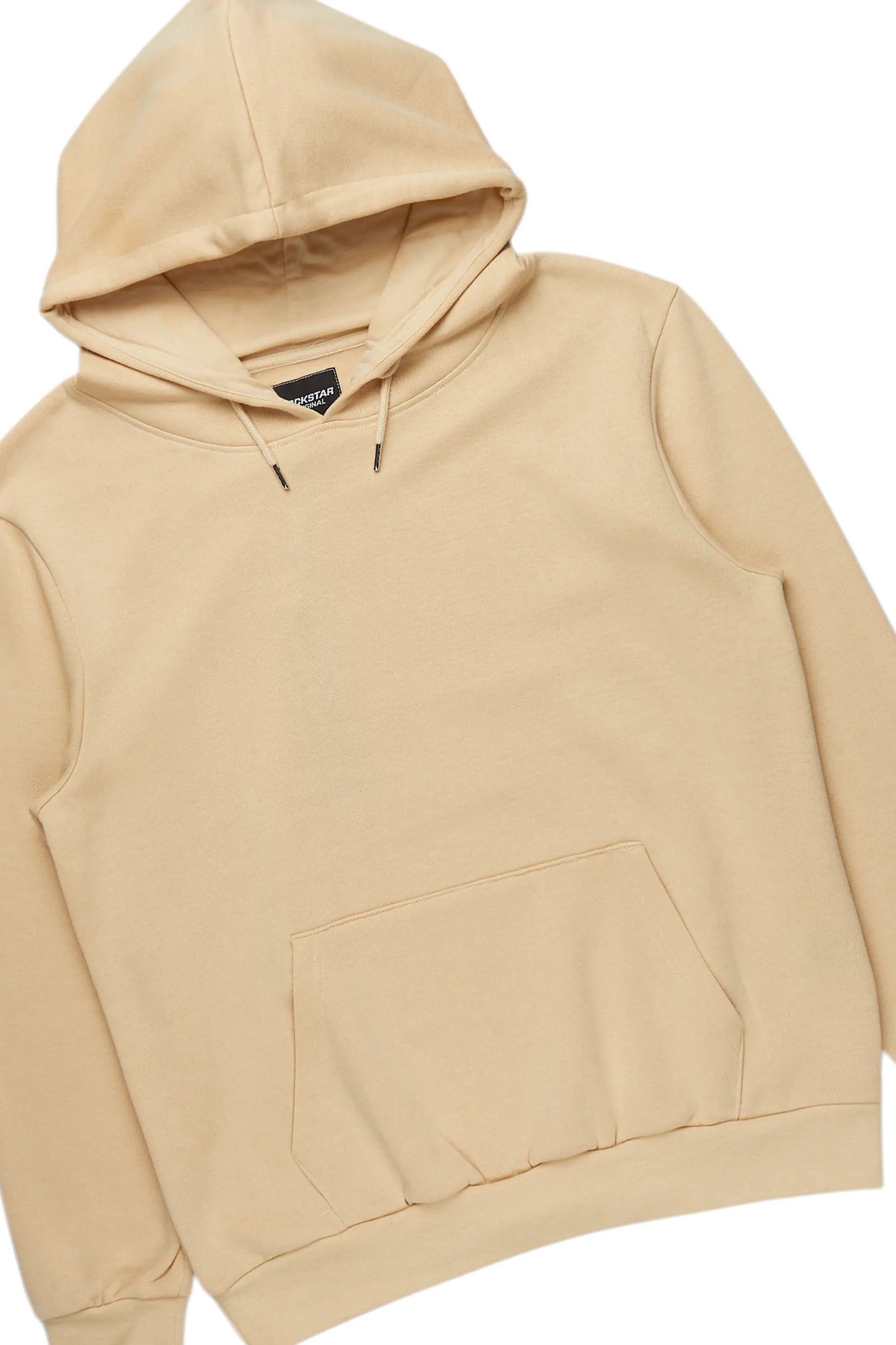 Basic Beige Hoodie/Baggy Track Pant Set