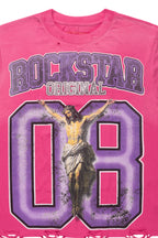 Fields Fuchsia Oversized Graphic T-Shirt