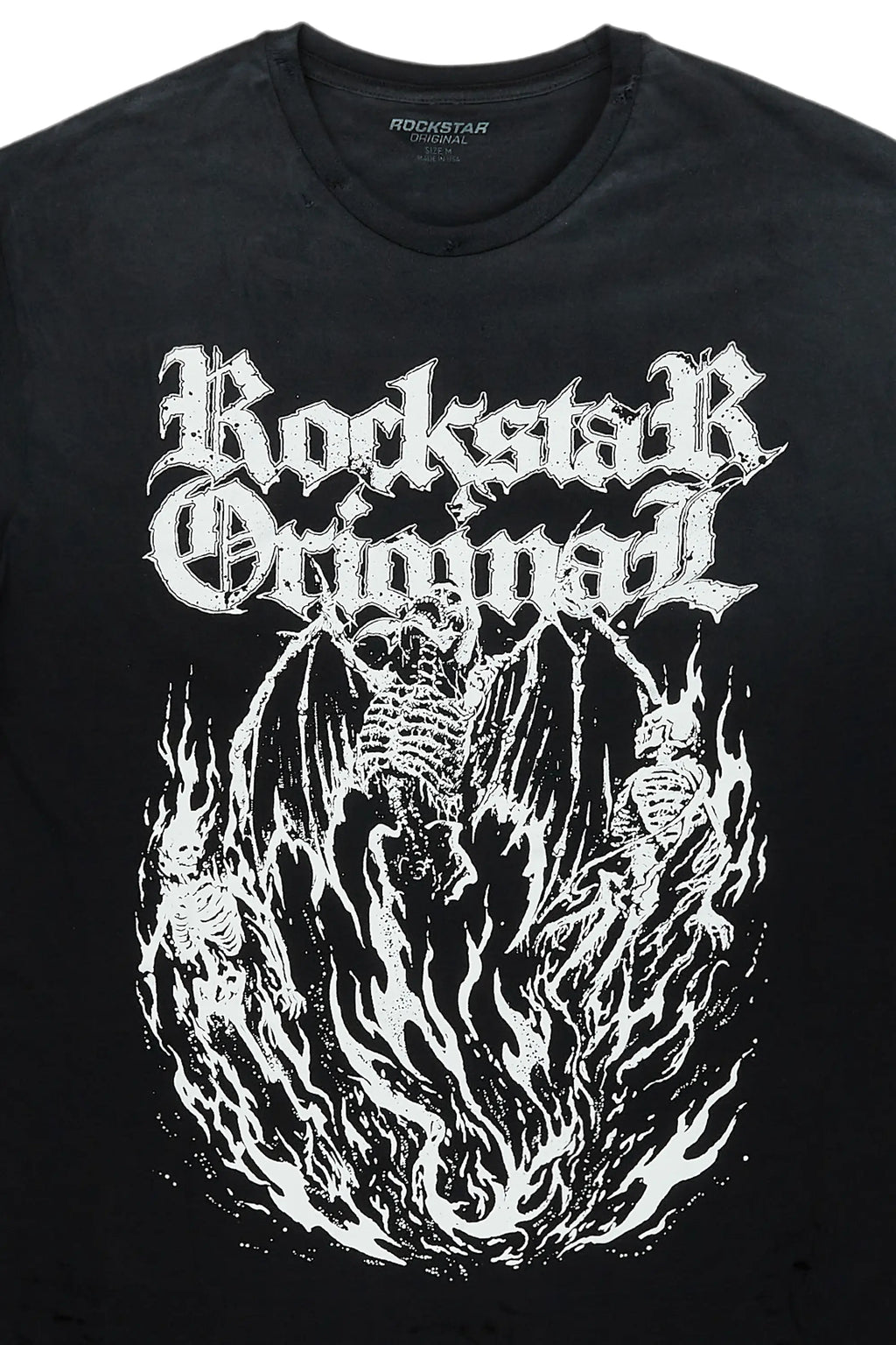 Galvin Black Oversized Graphic T-Shirt