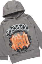 Boys Cadiz Vintage Grey Hoodie/Baggy Fit PU Jean Set