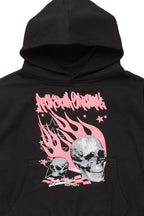 Girls Anessa Black Graphic Hoodie