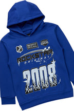 Boys Amos Royal Blue Hoodie/Stacked Flare Jean Set