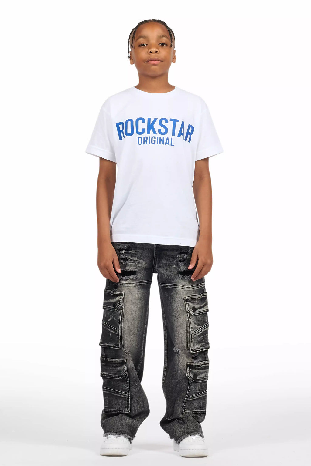 Boys Keylor Black Baggy Fit Jean