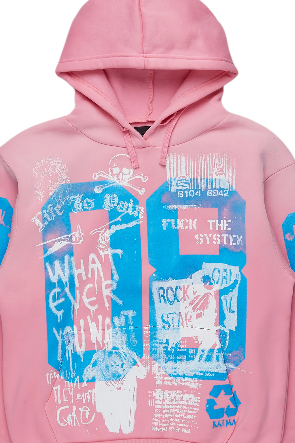 Kamille Pink Oversized Hoodie