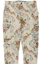 Kader Beige Multi Tapestry Cargo Jean