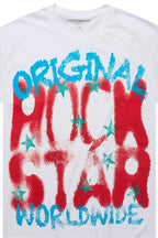 Xaerys White/Red Oversized Graphic T-Shirt