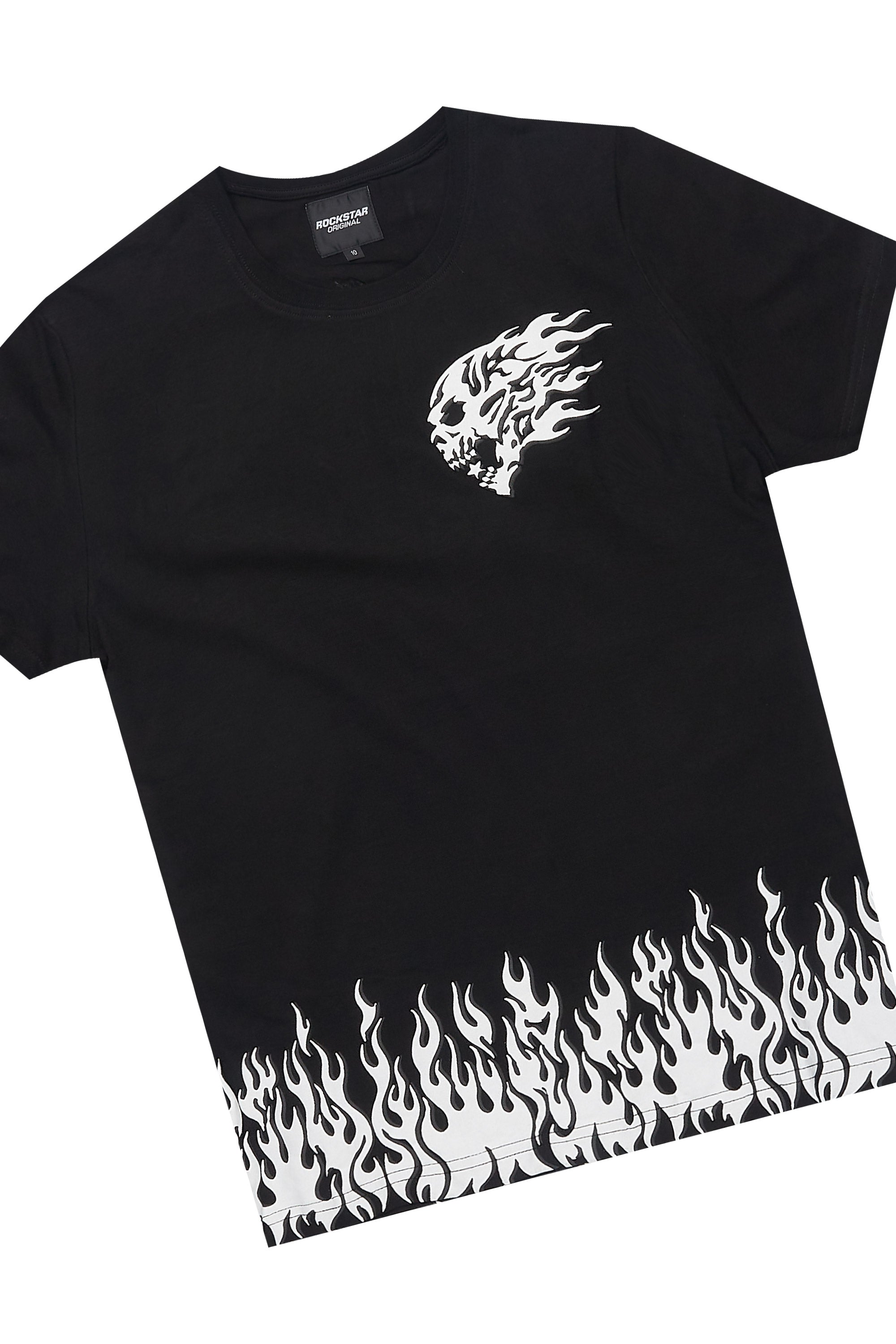 Boys Bubble Black T-Shirt/Short Set