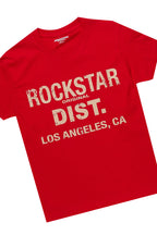 Girls Lake Red T-Shirt/Stacked Nylon Flare Set