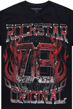 Veyene Black/Red Oversized Graphic T-Shirt