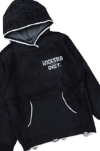 Lake Mohair Black Knit Track set